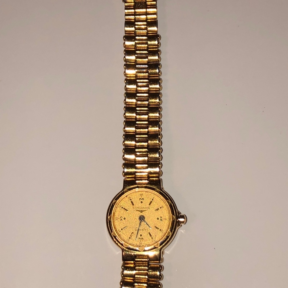 Longines Conquest His And Hers Matching Set Gold Tone Wrist Watches Authentic - Picture 11 of 16